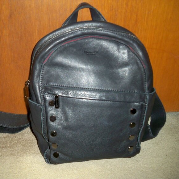 Hammitt Hunter Medium Leather Backpack With Gunmetal Hardware Like New Condition Hammitt | Bags | Hammitt Hunter Medium Blackgunmetal Pebbled  main image 2